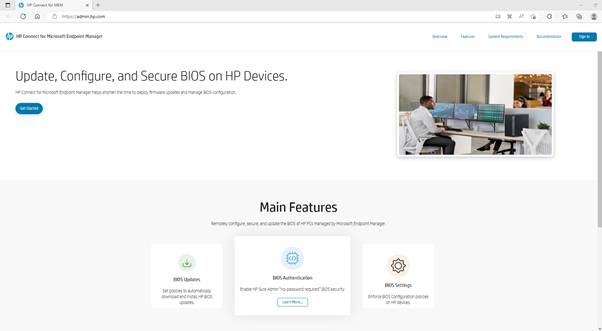 HP Connect for Microsoft Endpoint Manager