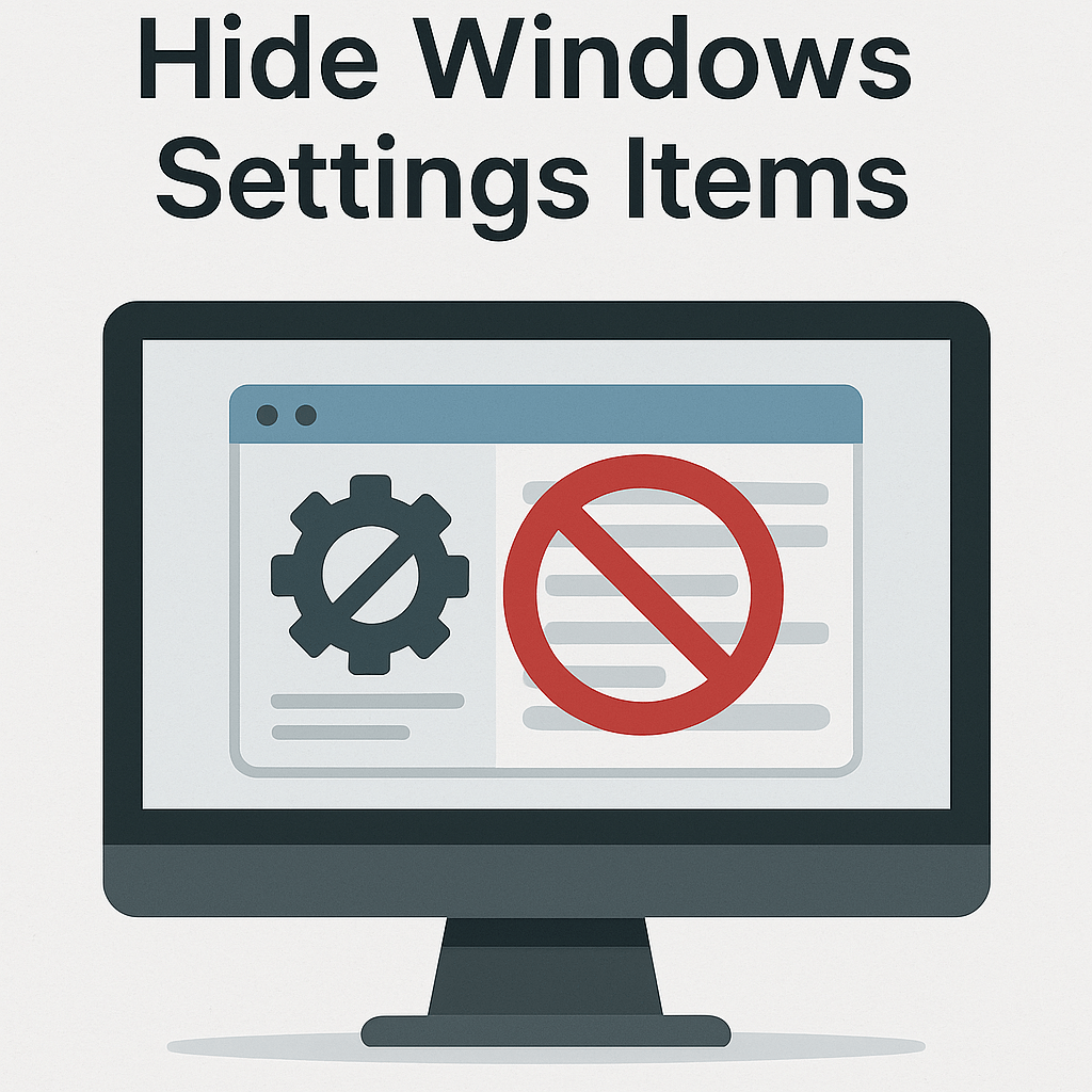 Hide Windows Settings&nbsp;Items